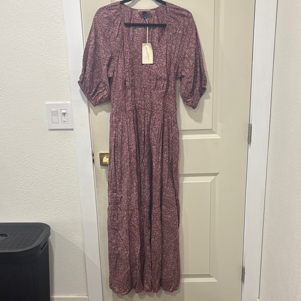 Universal Thread Dusty Rose Printed Maxi Dress